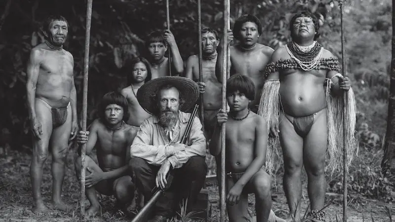 Jan Bijvoet (Theodor Koch-Grunberg) y los indígenas nativos