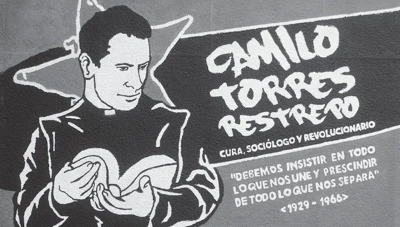 Mural Univalle en homenaje a Camilo Torres - Foto: Alejandro Salazar