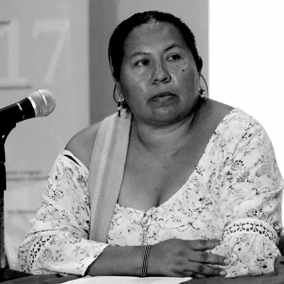 Rosalba Velasco, Lideresa indígena de la comunidad Nasa - Foto: Alejandro Salazar Jiménez.