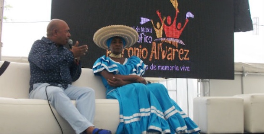 Oliva Arboleda como invitada especial al Festival de Música del Pacífico Petronio Álvarez, 2016. Foto: https://petronio.cali.gov.co/?p=90