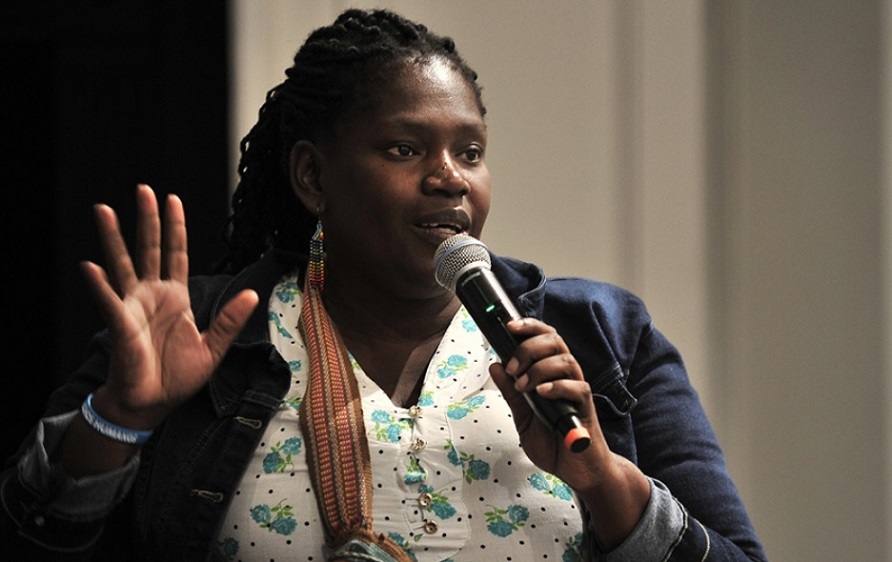 Rossana Mejía Caicedo, consejera mayor de la Asociación de Consejos Comunitarios del Norte del Cauca. Foto: https://piedepagina.mx/rossana-suena-con-volver-a-su-tierra/