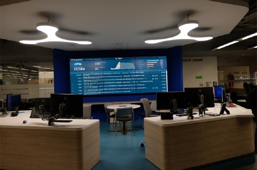 Mesa central de la redacción de El Tiempo. Foto: Marino Canizales Palta.