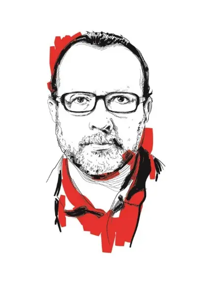 William Ospina (1954), escritor colombiano. Ilustración: SETANTA. Tomada de: madrimasd.org