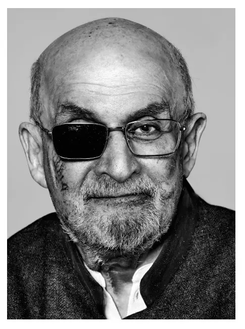 Salman Rushdie (1947), escritor y ensayista británico-estadounidense de origen indio. Foto: Richard Burbridge. Tomada de: newyorker.com 