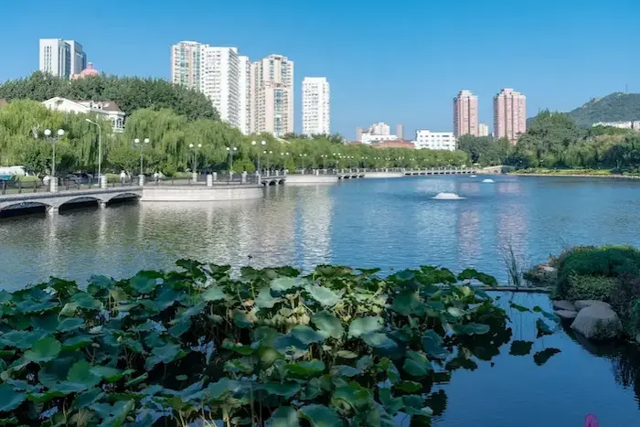 Vista de la ciudad de Dalian. Fuente: https://commons.wikimedia.org/wiki/Category:Dalian#/media/File:27477Dalian_(45463565032).jpg. 
