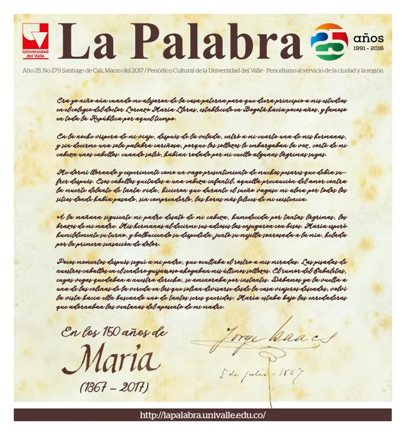 Portada La Palabra Marzo 2017