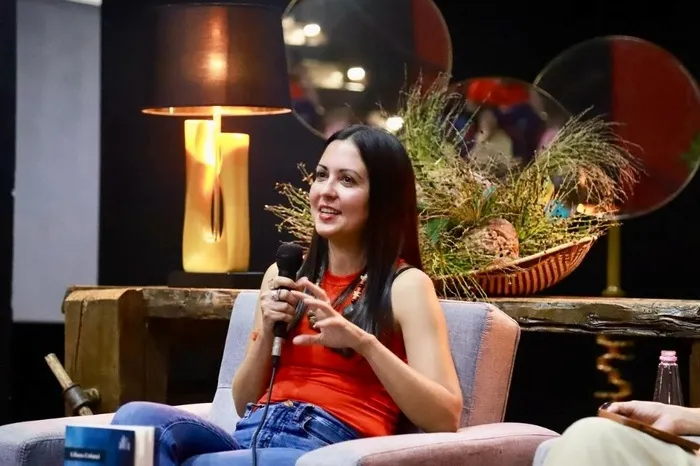 Liliana Colanzi (1981), escritora boliviana. Foto: Biblioteca Departamental Jorge Garcés Borrero.