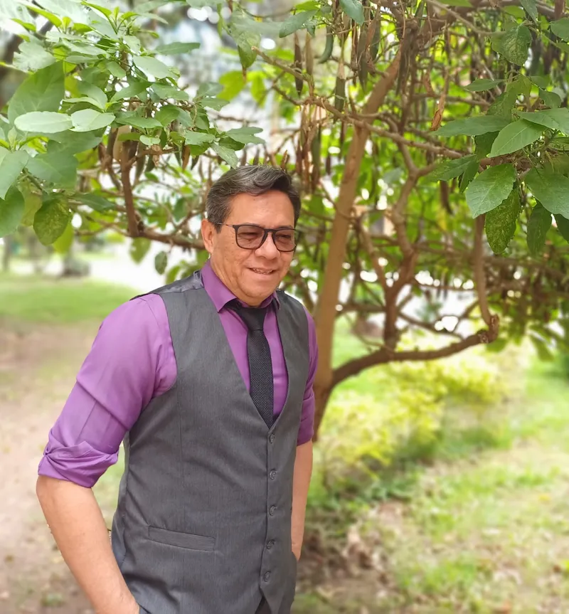 James Valderrama, coautor de La mirada de los condenados. La masacre de Diners Club. Foto: Cortesía de Óscar Osorio.