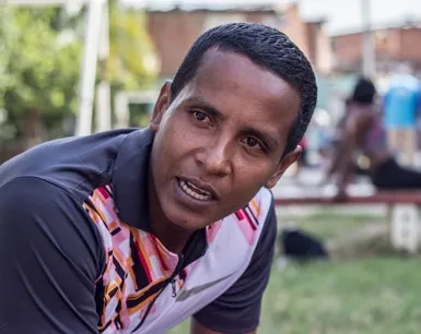 Jhony Fernando Fernández, beneficiario del proyecto.