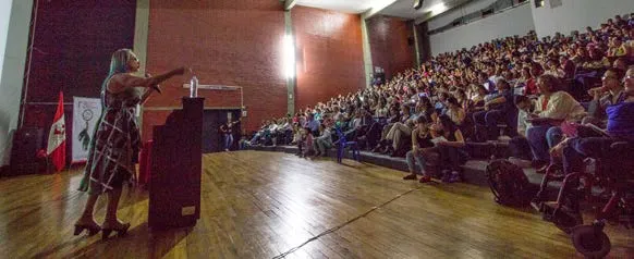 Brigitte Baptiste, directora del Instituto Alexander von Humboldt, ponente invitada al I Seminario Nacional sobre Género, Acoso Sexual y Derecho a la Diversidad. Foto: Oscar Hembert Moreno Leyva