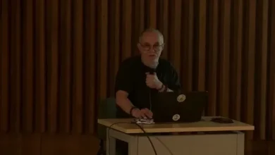 Carlos Moreno, investigador franco-colombiano, en Univalle. Foto: Youtube de Univalle.