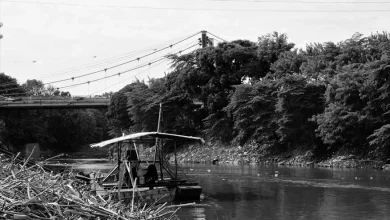 Balsa artesanal sobre el río Cauca - Foto: Catalina Becerra Torres.