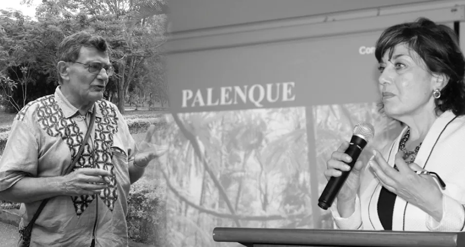 Graciela Maglia e Yves Moñino - Fotos: Cortesía Escuela de Estudios Literarios Univalle y ntc- documentos.blogspot. com.co