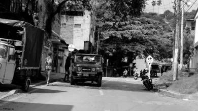 Calle central de la vereda La Sirena - Fotos: Mar Quintero.