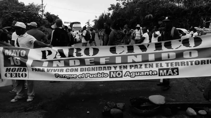 Los bonaverenses se volcaron a las calles. Paro cívico, mayo de 2017 - Foto: https://colombiaplural.com