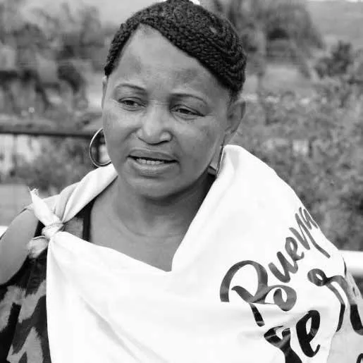 Isabel Olaya Cuero, profesora, dirigente departamental del SUTEV Buenaventura.