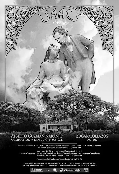 Afiche promocional de la Ópera Isaacs. – Foto: Cortesía Centro Virtual Isaacs (CVI).