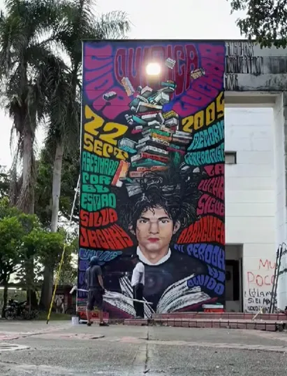 Homenaje al estudiante Jhonny Silva, Univalle.