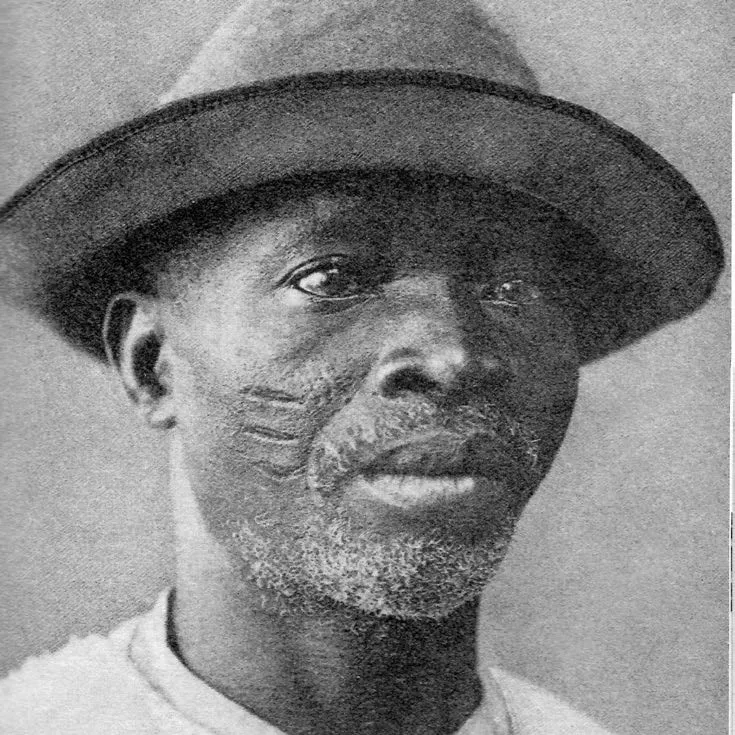 Foto de un esclavo del siglo XIX