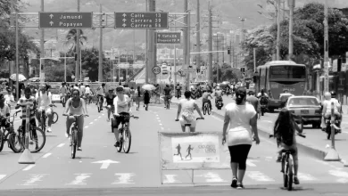 Ciclovida sobre la Autopista Suroriental - Foto: http://www.cali.gov.co/deportes/