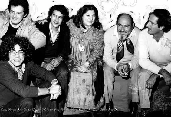 Piero, Terragó Ross, Víctor Heredia, Mercedes Sosa, Armando Tejada Gómez y José Luis Castiñeira De Dios - Foto: www.unisabanaradio.tv