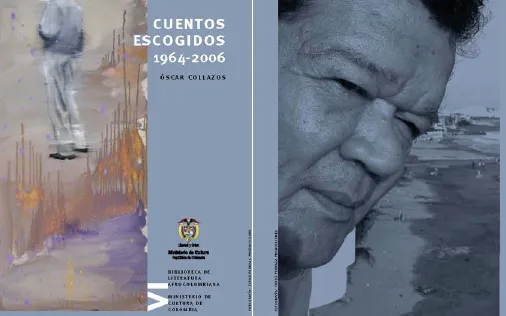 Portada y Contraportada Cuentos escogidos. 1964-2006 publicado en la Biblioteca de Literatura Afrocolombiana.