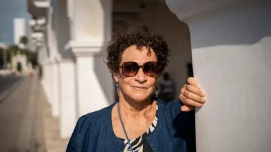 Mireille Fanon en Cartagena, el 30 de enero. Foto: Diego Cuevas.