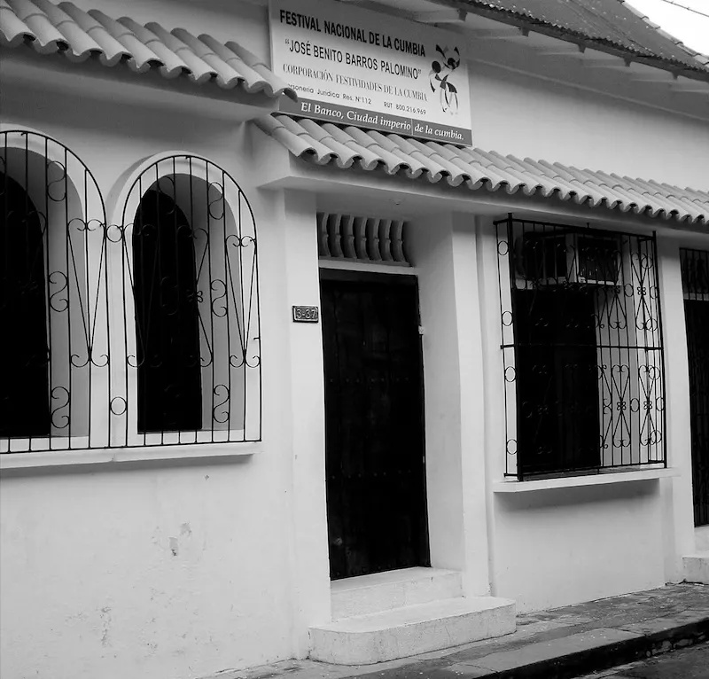 Casa de José Barros sede de la Corporación Festival de la Cumbia Foto: https://commons.wikimedia.org