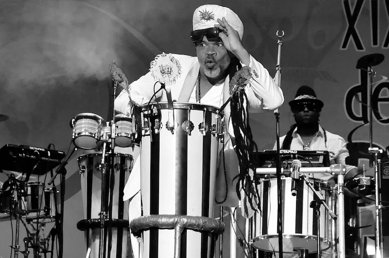 Carlinhos Brown en la gala internacional del Festival Petronio Álvarez 2015 - Foto: Áymer Álvarez JR.