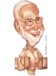 Caricatura de Noé Jitrik por El Tomi - Foto: http://www.telam. com.ar/