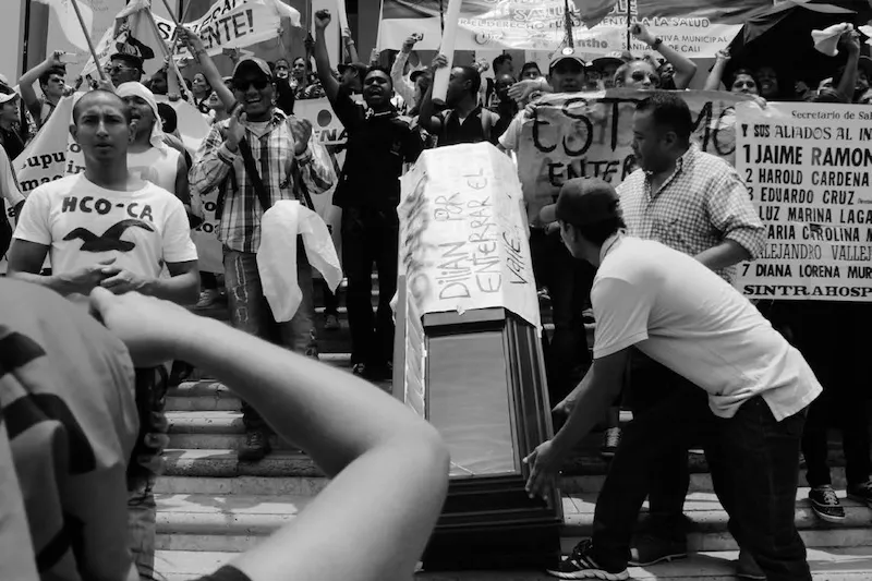 El funeral de la salud - Foto: Alejandro Salazar
