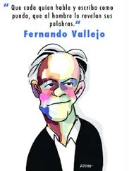 Caricatura: Fernando Vallejo, por Rayma – Foto: prodavinci.com