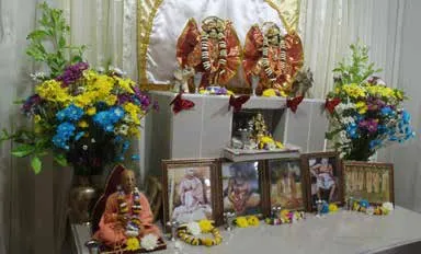 Altar del templo Krishna