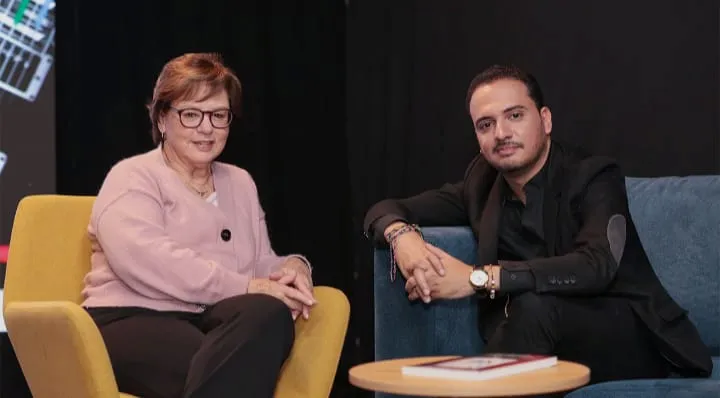 Piedad Bonnet y Erick Duncan en Señal Literaria. Foto: RTVC.