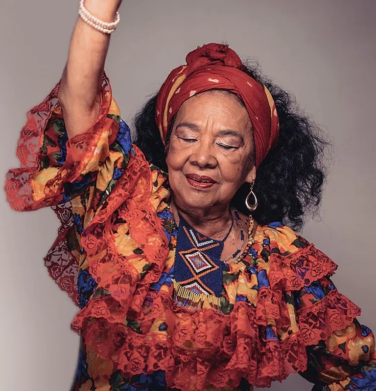 Sonia Bazanta Vides (1940-2026), cantante colombiana conocida como Totó la Momposina. Foto: Yann Rabanier.
