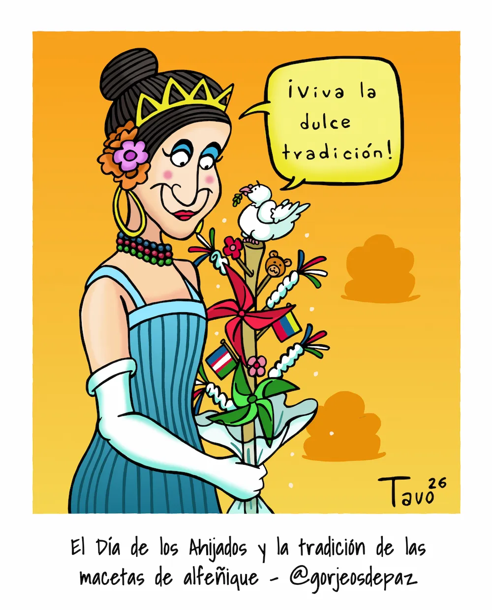 Caricatura Las Miradas Bizcas