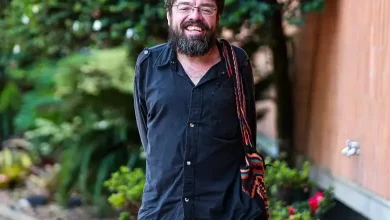 Ubeimar Ríos, poeta, filósofo, docente y actor colombiano. Foto: Manuel Saldarriaga.