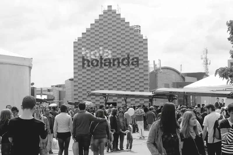 Entrada Pabellón Holanda Corferias - Foto: Alejandro Salazar.