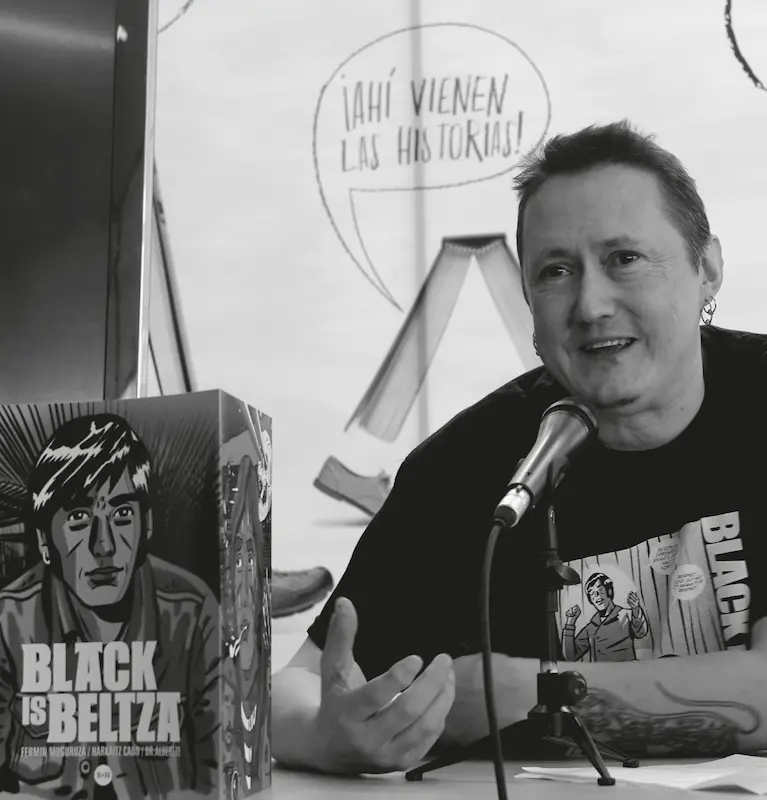 Fermín Muguruza, cantante, instrumentista y productor musical del Páís Vasco - Foto: Leidy Bocanegra.