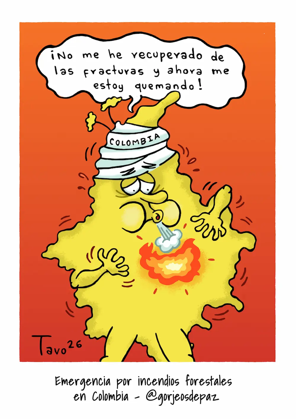 Caricatura Las Miradas Bizcas